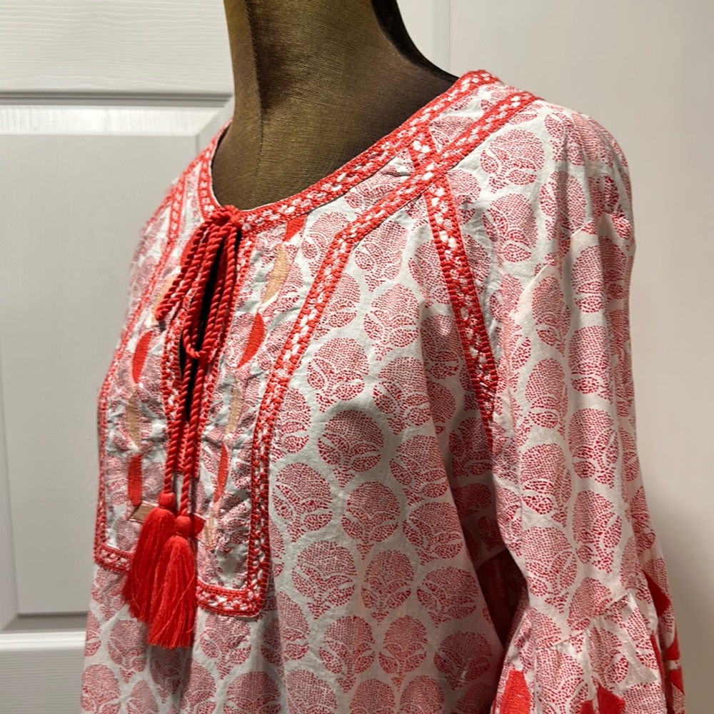 Roller Rabbit Pink and Red Tunic - Picture 4 of 10